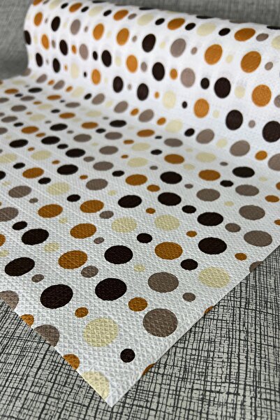 Pimula home Non-Slip Kitchen Bathroom Inside the Cabinet Multi-Purpose Drawer Shelf Display Case Cover -Puanlı-1044-E