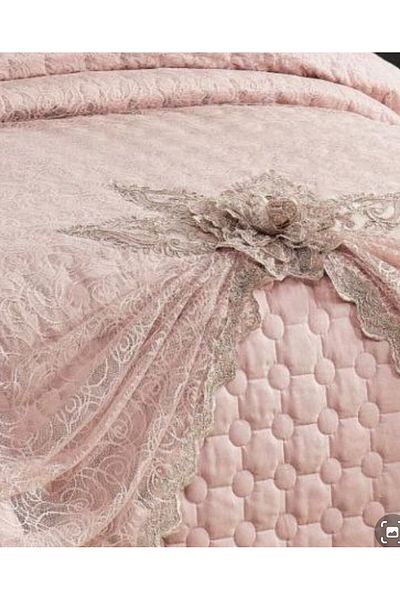 ZADA HOME Bedspread - Dowry & Lace Quilted Double { Set of 3 Pieces }