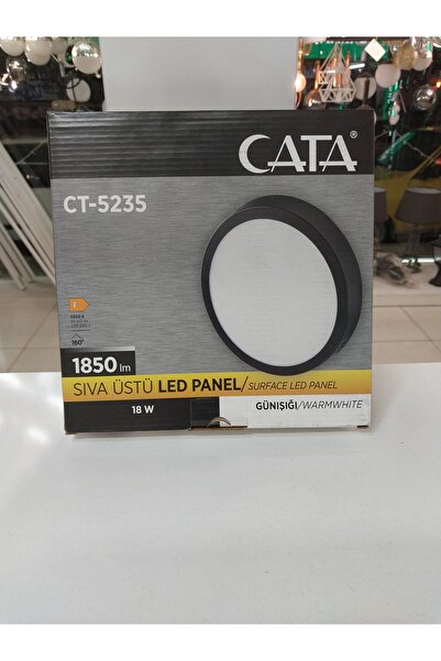 Cata Siva Üstü Led Panel Si̇yah Kasa