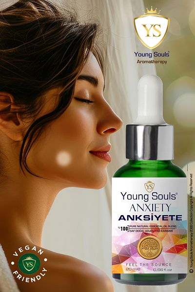 YOUNG SOULS 20 ml Aromatherapy Anxiety Essential Oil Blend - Anxiety Essential Oil