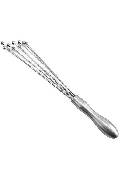 RAMDET Stainless Steel Ball Cream Egg Beater 30 cm Egg Beater with Bead Tip