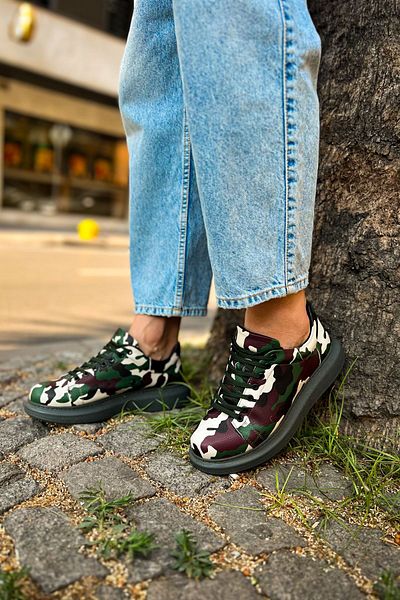 Chekich Ch252 Rrt Printed Men's Shoes - 306 Green Camouflage