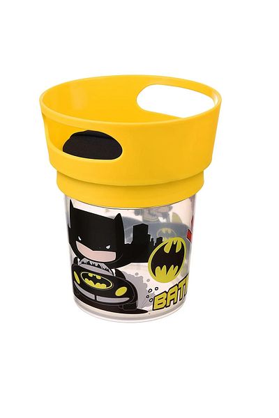 Batman حاوية الوجبات الخفيفة للأطفال غير القابلة للانسكاب