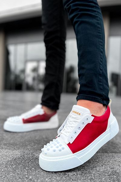 Chekich Ch169 Cbt Thorn White Pantofi pentru bărbați / Roșu