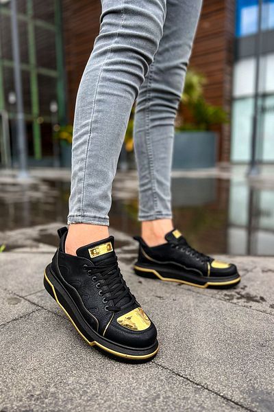 Chekich Cst Jet Setter Mirror Ch183 Men's Shoes - Black/Gold