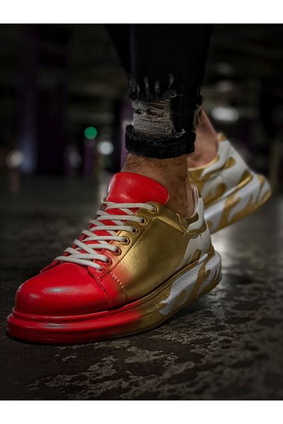 Chekich Ch254 Cbt Pittura Ανδρικά Παπούτσια 413 Alv Red / Gold