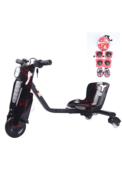 Fun Moment سكوتر دريفت صغير 36 فولت مع خوذة وحماية وبوق