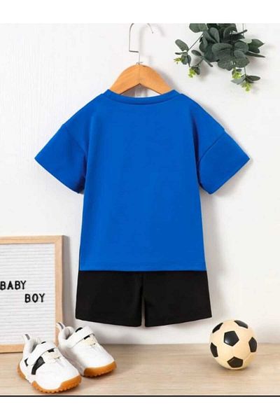 DOCE ELEGANTE Children's Summer Suit with Head Print