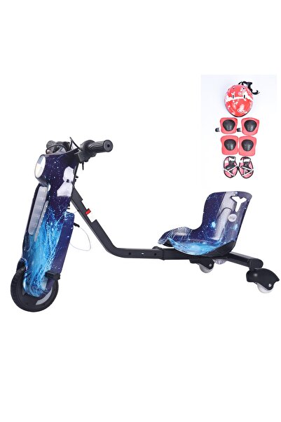 Fun Moment سكوتر دريفت صغير 36 فولت مع خوذة وحماية وبوق