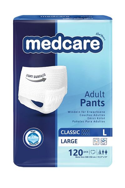 MEDCARE Absorbent Panties Large (Large Size) 120 Pieces