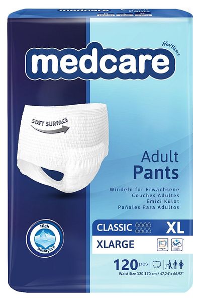 MEDCARE MEDCARE Absorbent Panties Xlarge ( Extra Large Size ) 120 Pieces 4 Packs