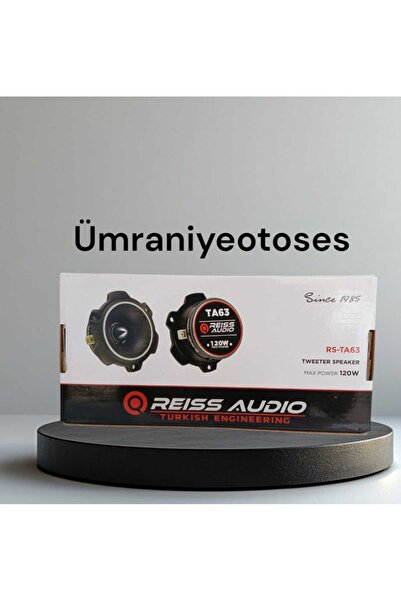Reiss REİSS AUDİO 10 CM DOM  TWEETER  RS-TA 63  120WAT 60 RMS 2025 NEW