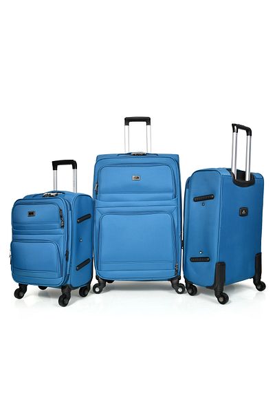 MORANO Morano 3 Pieces Canvas Luggage Set 28/24/20 Inch