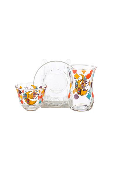 Dania Ramadan Design Tea and Coffee Cups Set, 36 pieces