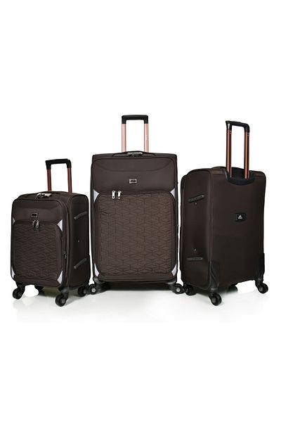 MORANO Morano 3 Pieces Canvas Luggage Set 28/24/20 Inch