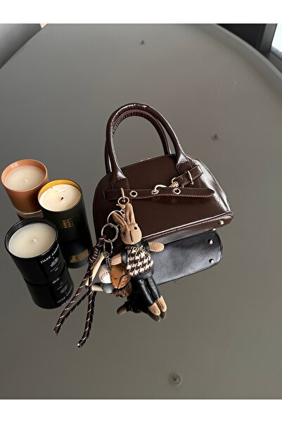 PONTT Flora Kahverengi El Çantası