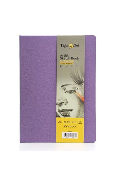 hobi market art Lilac Pastel 80 Leaf Pastel 140 Gr 21X29 cm Hard Cover Sketch Drawing Notebook