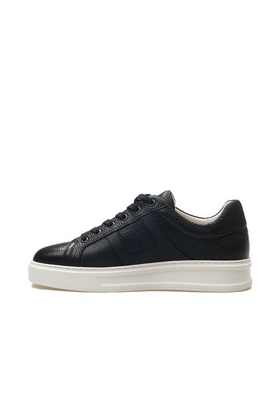 Libero Men's Genuine Leather Sneaker Sneakers 25Y L5553 m Black