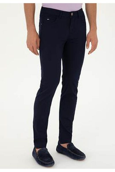 U.S. Polo Assn. U.S. Polo Assn. Men's Navy Blue Canvas Pants 50286003346 -Vr033