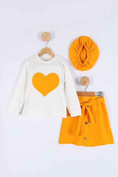 aden kids fustă fetiță pălărie cu centură set de jos