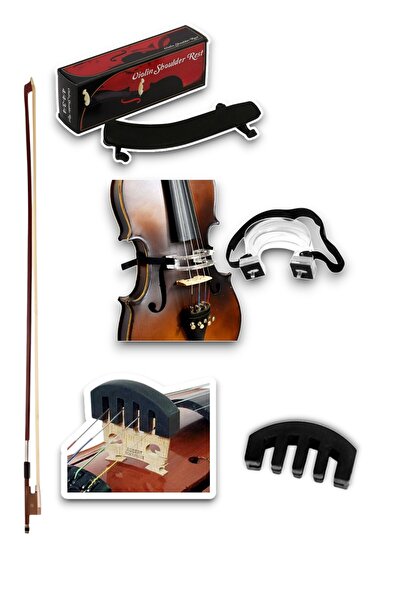 Furia 3/4 Keman Yayı Keman Yastığı Yay Çekme Aparatı Susturucu Hediyeli