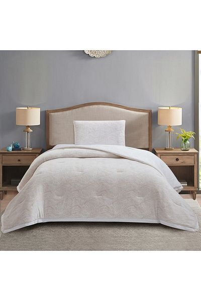 Home Box Bern Miass 2-Piece Micromilk Velvet Flannel Twin Comforter Set 150x220 cm
