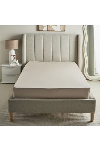 Home Box Purely-percale 300TC Single Fitted Sheet 90x200+36 cm