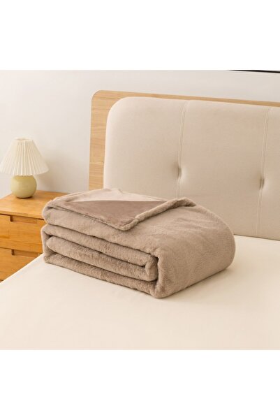 Home Box Lla Ura Rabbit Fur Double Layer Twin Blanket 150x220 cm