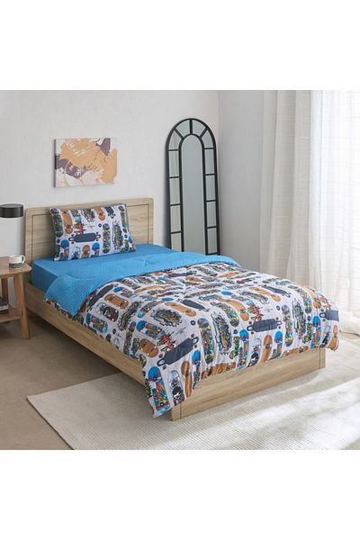 Home Box Tom Gearhead Skate 2-Piece Twin Microfiber Comforter Set 160x220 cm