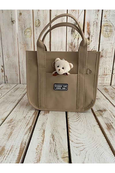 FHD BAGS Geantă de mână cu detaliu ursuleț, geantă de umăr, geantă de designer