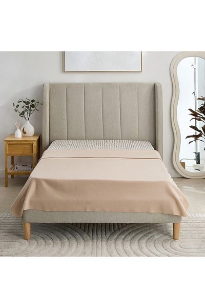Home Box Atlanta Solid Recycled Polar Fleece Twin Blanket 150x200 cm