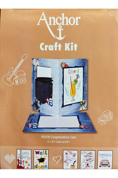 Anchor DIY Greeting Card Cross Stitch Embroidery Kit 21X14.8Cm