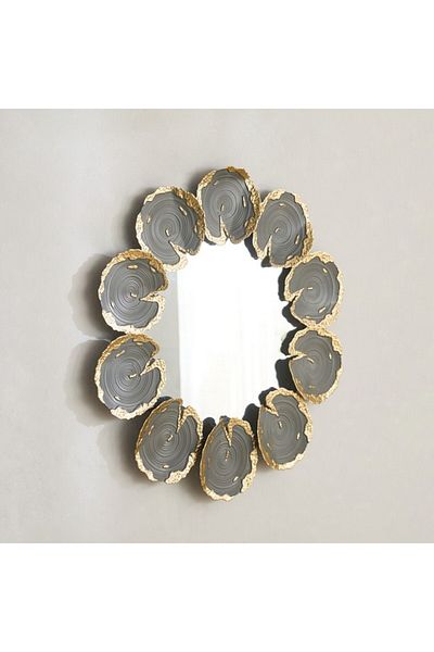 Home Box Delp Premium Heavy Duty Metal Petals Wall Mirror 68.6x71.1x3.8 cm