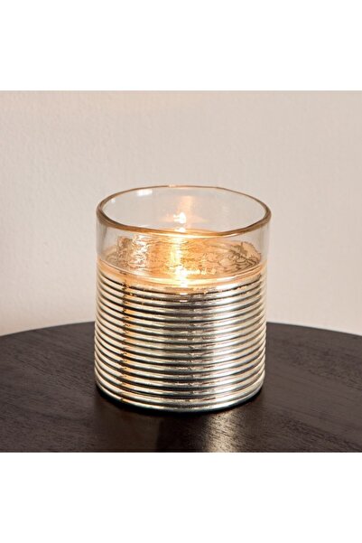 Home Box حامل شموع زجاجي محفور من إيرتون 12×12×12 سم