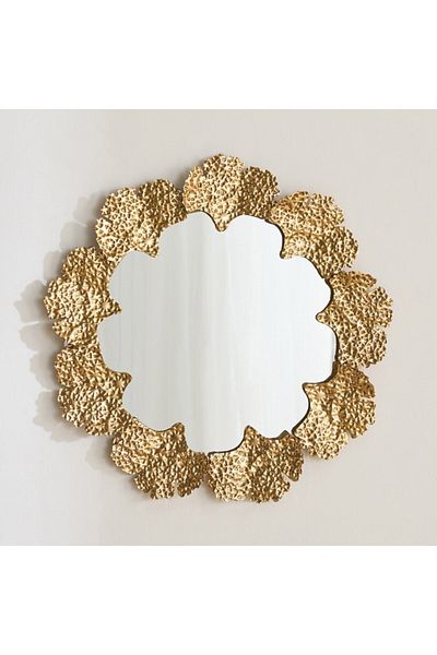 Home Box Delp Premium Heavy Duty Metal Textured Wall Mirror 66x64.8x3.8 cm