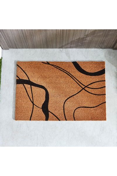 Home Box Zara Printed PVC Back Coir Doormat 60x90 cm