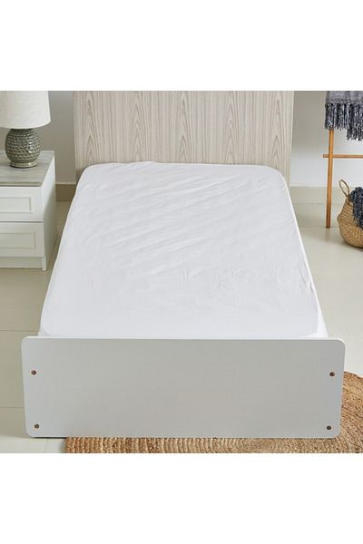 Home Box Ballina Solid Cotton Single Fitted Sheet 90x200+33 cm