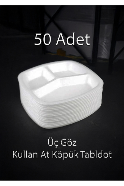 Home 50 Adet Kullan At 3 Gözlü Köpük Tabldot (MOD 24 L)