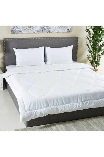 Home Box Ballina 3-Piece Solid Cotton Queen Comforter Set 200x240 cm