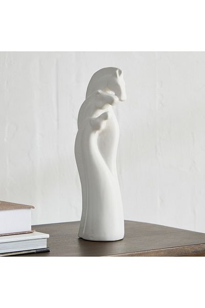 Home Box Blyth Ceramic 3 Head Horse 9.3x7x28.8 cm