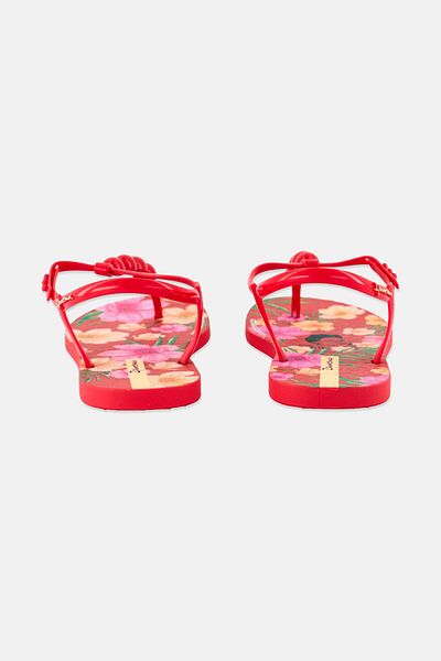 Ipanema Women Adjustable Buckle Closure Sandal, Red Combo