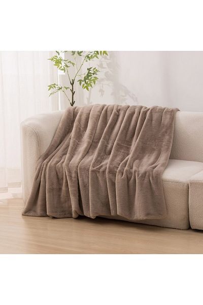 Home Box Lla Ura Rabbit Fur Double Layer Twin Blanket 150x220 cm