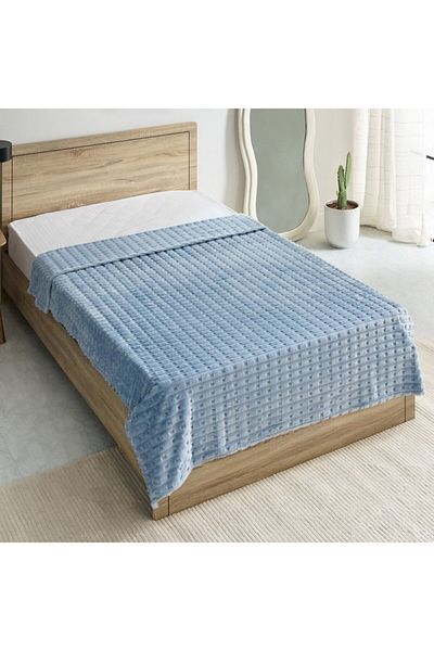 Home Box Delft Jacquard Flannel Twin Blanket 150x200 cm