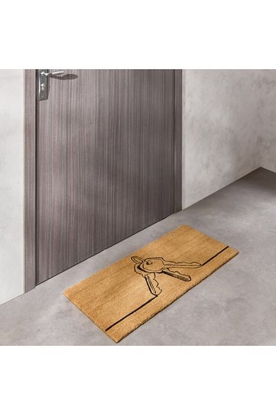 Home Box Keys Printed Coir Doormat with PVC Back 45x100 cm