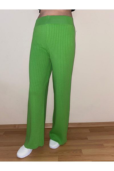 OZMN Knitwear Pants with Elastic Waistband