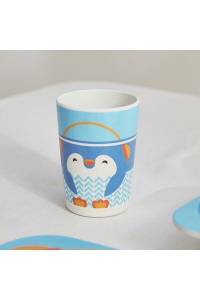 Home Box Penguin 5-Piece Bamboo Dinner Set