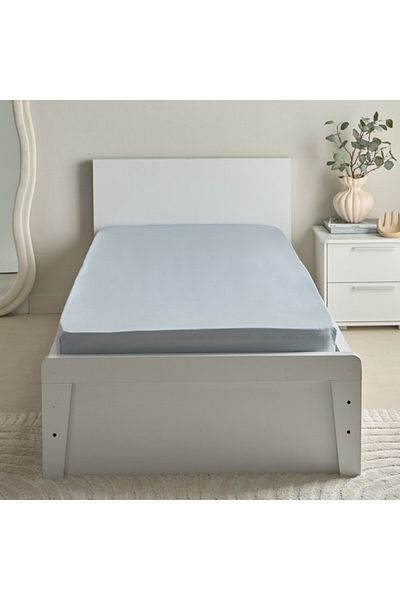 Home Box Bristol Polycotton Single Fitted Sheet 90x200+25 cm