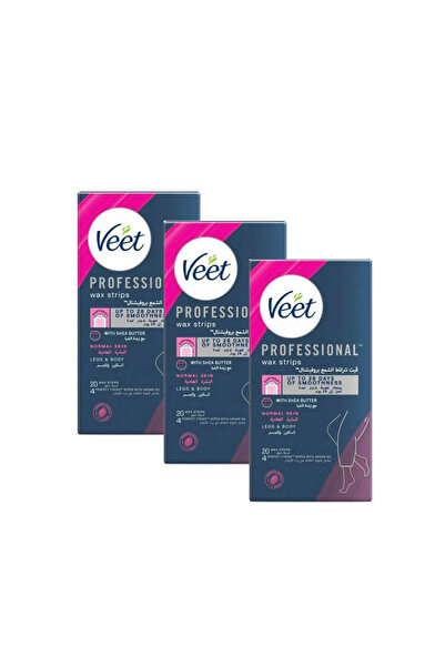 Veet شرائح الشمع لإزالة الشعر للبشرة العادية، 60 شريحة