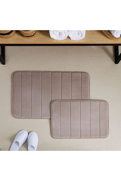 Home Box Snug 2-Piece Memory Foam Bathmat Set