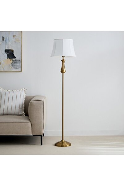 Home Box Deme Grame Metal Floor Lamp with Linen Shade 167 cm